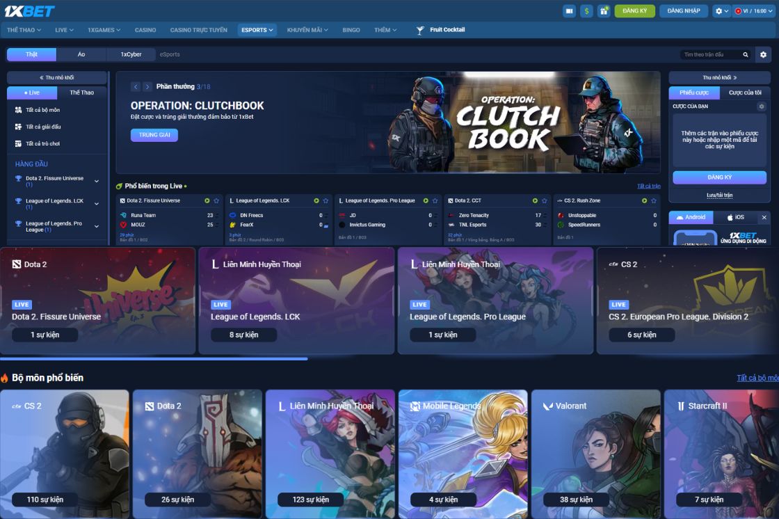 Giới thiệu: 1xBet là nhà cái quốc tế quy mô lớn, đã có mặt tại thị trường Việt Nam và nhiều quốc gia khác.